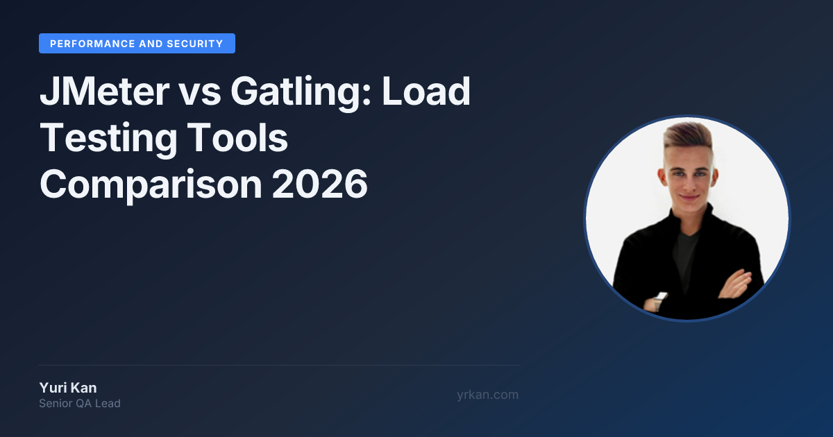 JMeter vs Gatling: Load Testing Tools Comparison 2026 · Yuri Kan ...