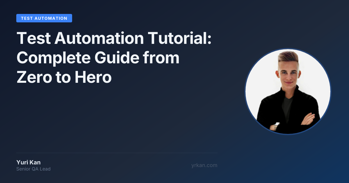 Tutorial de Automatización de Testing: Guía Completa desde Cero hasta ...